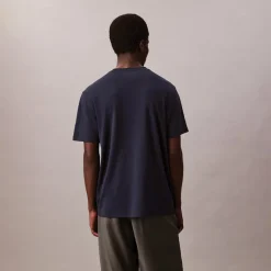 Herre Supima Bryst T-Shirt Mørk Safir T-Shirts, Poloer Og Skjorter·T-Shirts Og Undertrøjer