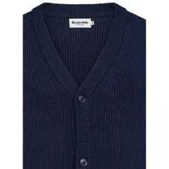 Online Herre Sweater Marineblå Trøjer Og Cardigans·Cardigans