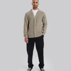 Discount Herre Sweater Sand Trøjer Og Cardigans·Cardigans