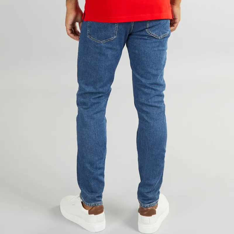 Sale Herre Tapered Jeans Denim Mørk Jeans Og Bukser·Jeans