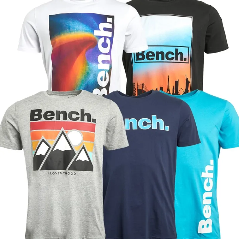 Online Herre Tayo Fempak T-shirts Blandet T-Shirts, Poloer Og Skjorter·Multipakker|Multipakker·T-Shirts Og Undertrøjer