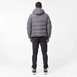 Clearance Herre Tech Logo Puffer Jakke Koksgrå Jakker Og Frakker·Jakker Og Frakker
