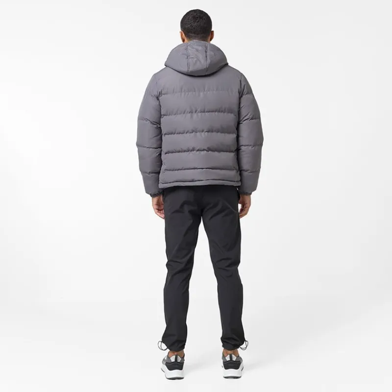 Clearance Herre Tech Logo Puffer Jakke Koksgrå Jakker Og Frakker·Jakker Og Frakker