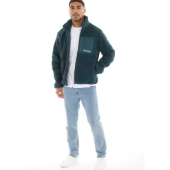 Discount Herre Teddy Fleecetøj Grøn Hættetrøjer Og Sweatshirts·Fleecetøj|Træningsdragter Og Joggingbukser·Fleecetøj