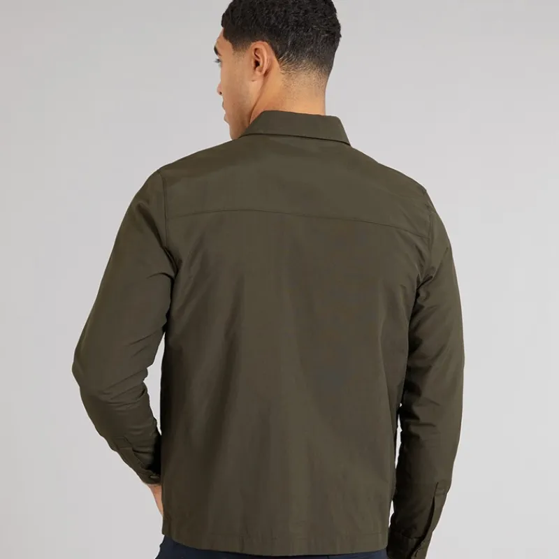 Clearance Herre Teknisk Overskjorte Khaki T-Shirts, Poloer Og Skjorter·Skjorter|Jakker Og Frakker·Jakker Og Frakker