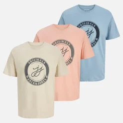 Clearance Herre Theo T-shirts Flerfarvet T-Shirts, Poloer Og Skjorter·Multipakker|Multipakker·T-Shirts Og Undertrøjer