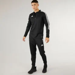 Clearance Herre Tiro 23 Club 1/​4 lynlås træningstop /​hvid Træning|T-Shirts Og Undertrøjer
