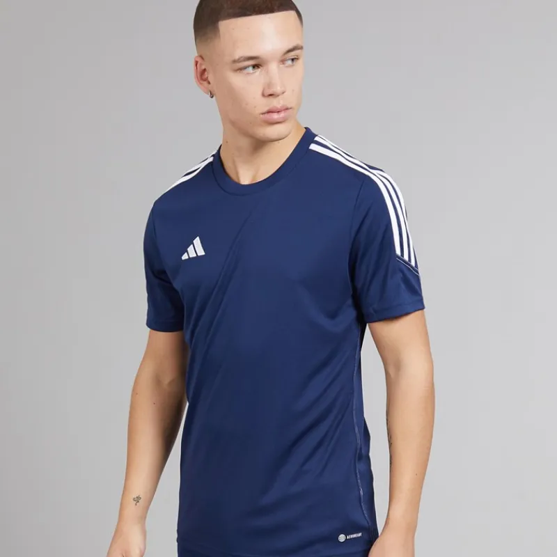 Outlet Herre Tiro 23 Club T-shirt Team Navy Blue 2/Hvid Træning|T-Shirts Og Undertrøjer
