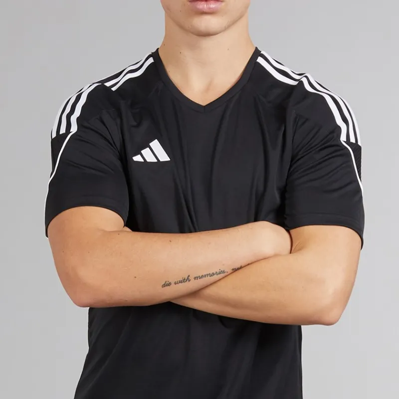 Online Herre Tiro 23 League T-shirt Sort/Hvid Træning|T-Shirts Og Undertrøjer