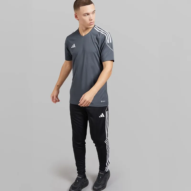 Sale Herre Tiro 23 League T-shirt Team Onix/Hvid Træning|T-Shirts Og Undertrøjer