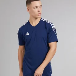 Best Herre Tiro 23 League T-shirt Team Navy Blue/Hvid Træning|T-Shirts Og Undertrøjer