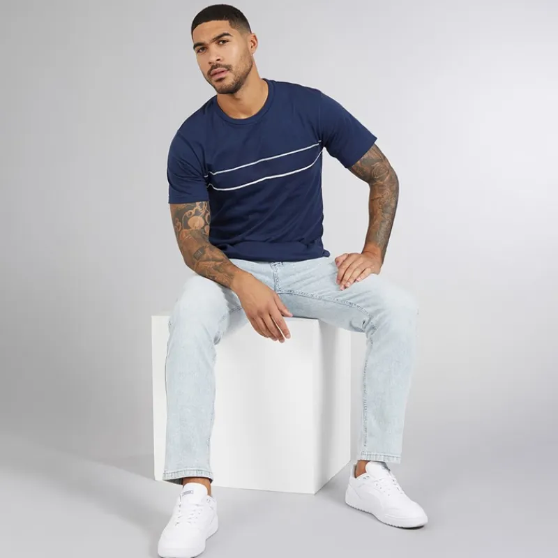 New Herre Tony Regular Fit Jeans Foam Blue Jeans Og Bukser·Jeans Med Lige Ben|Jeans Og Bukser·Jeans