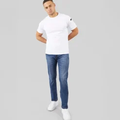 Discount Herre Tony Regular Fit Jeans Medium Indigo Jeans Og Bukser·Jeans Med Lige Ben|Jeans Og Bukser·Jeans
