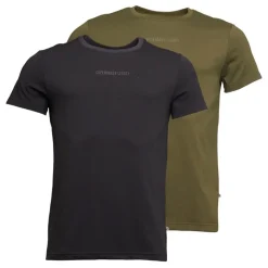 New Herre To-pak T-shirts Hærgrøn/​Antracit T-Shirts, Poloer Og Skjorter·Multipakker|Multipakker·T-Shirts Og Undertrøjer