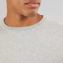 Herre Townsend Jumper Lys Grå Melange Trøjer Og Cardigans·Trøjer