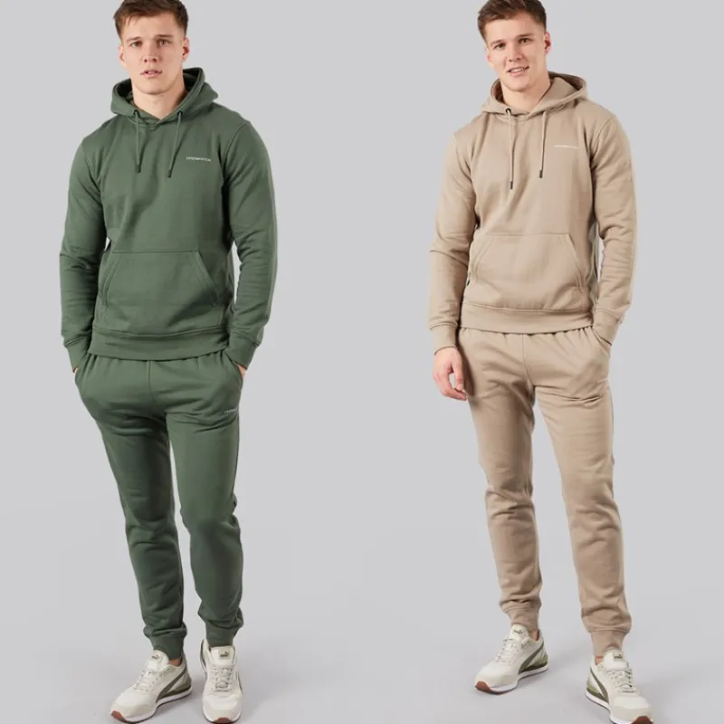 Online Herre Traymax Joggingbukser To-pak Khaki/Sten Jeans Og Bukser·Joggingbukser|Træningsdragter Og Joggingbukser·Joggingbukser