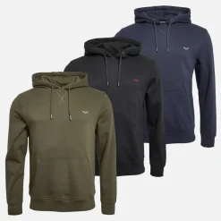 Sale Herre Tre Pakke Trifoliate Hættetrøjer Sort /​ Marineblå /​ Khaki Multipakker·Hættetrøjer Og Sweatshirts|Hættetrøjer Og Sweatshirts·Hættetrøjer