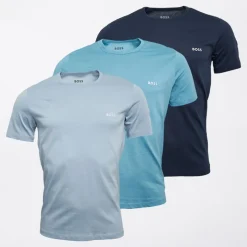 Herre tre pak T-shirts blå/​blå/​marine T-Shirts, Poloer Og Skjorter·Multipakker|Multipakker·T-Shirts Og Undertrøjer