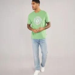Outlet Herre Trippy Target T-shirts Grøn T-Shirts, Poloer Og Skjorter·T-Shirts Og Undertrøjer
