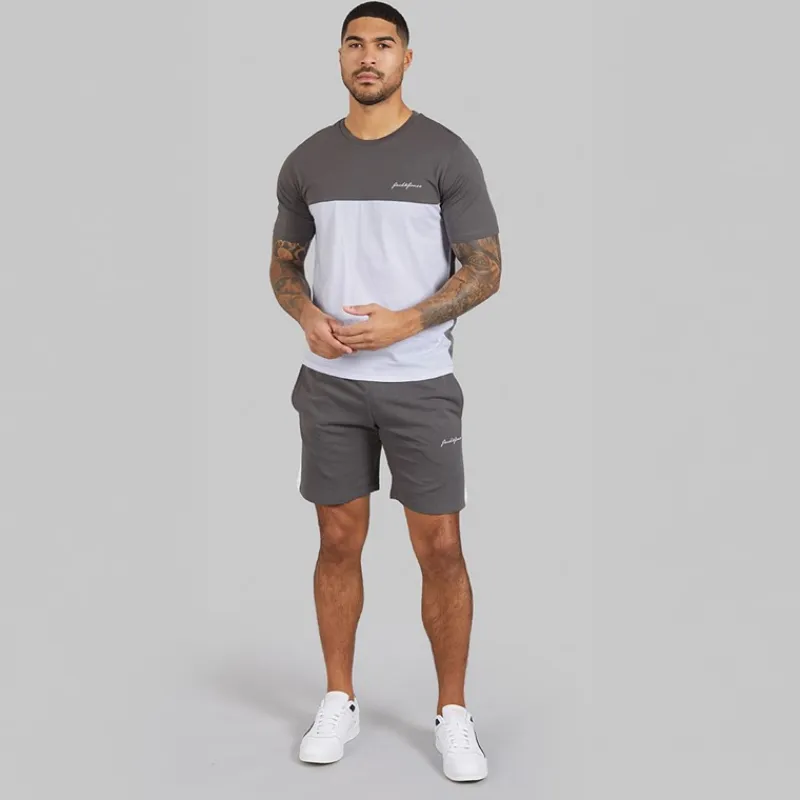 Online Herre Trip Sæt Grå Træningsdragter Og Joggingbukser·Træningsdragter|T-Shirts, Poloer Og Skjorter·Sæt