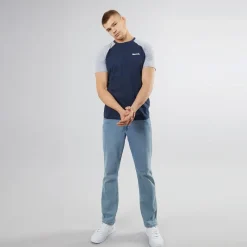 Outlet Herre Trova T-Shirts med 5-pak Sort/Blå/Burgunder Melange/Jeans Melange/Ecru Melange T-Shirts, Poloer Og Skjorter·Multipakker|Multipakker·T-Shirts Og Undertrøjer