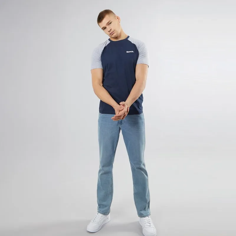 Outlet Herre Trova T-Shirts med 5-pak Sort/Blå/Burgunder Melange/Jeans Melange/Ecru Melange T-Shirts, Poloer Og Skjorter·Multipakker|Multipakker·T-Shirts Og Undertrøjer