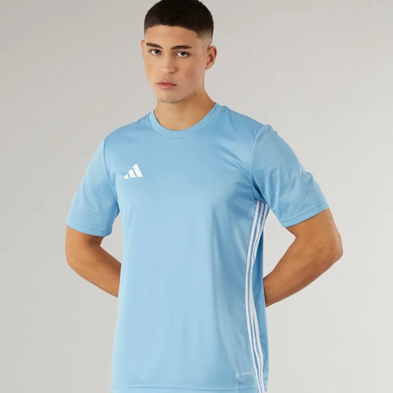 Hot Herre T-shirt Tabela 23 Light Blue/Hvid Træning|T-Shirts Og Undertrøjer