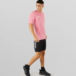 Hot Herre T-shirt Tabela 23 Light Pink/Hvid Træning|T-Shirts Og Undertrøjer