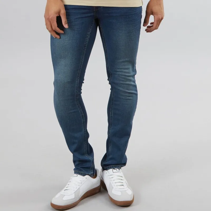 Hot Herre Tulio Hybrid Jeans Med Lige Ben Blå Jeans Og Bukser·Slim Jeans|Jeans Og Bukser·Jeans