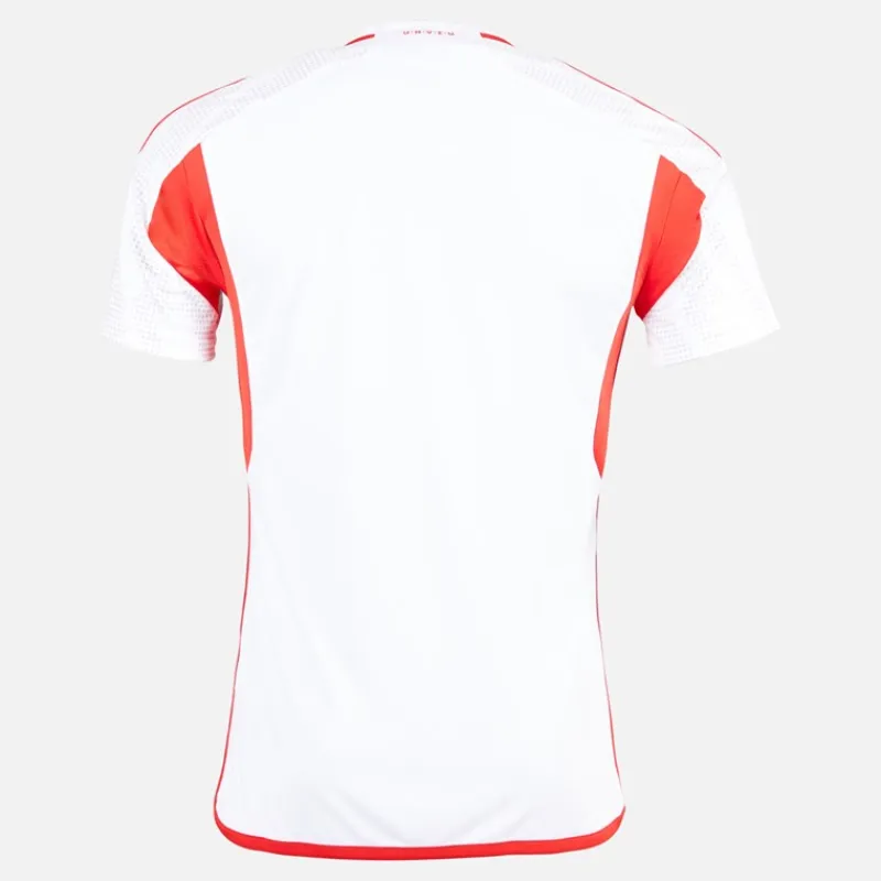 Online Herre UNB Union Berlin 24/25 udebane trøje Hvid/Vivid Red Træning|T-Shirts Og Undertrøjer