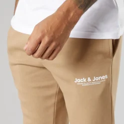 Clearance Herre Vesterbro Joggingbukser Med Åben Kant Silver Mink/Hvid Jeans Og Bukser·Joggingbukser|Træningsdragter Og Joggingbukser·Joggingbukser