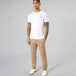Clearance Herre Vesterbro Joggingbukser Med Åben Kant Silver Mink/Hvid Jeans Og Bukser·Joggingbukser|Træningsdragter Og Joggingbukser·Joggingbukser