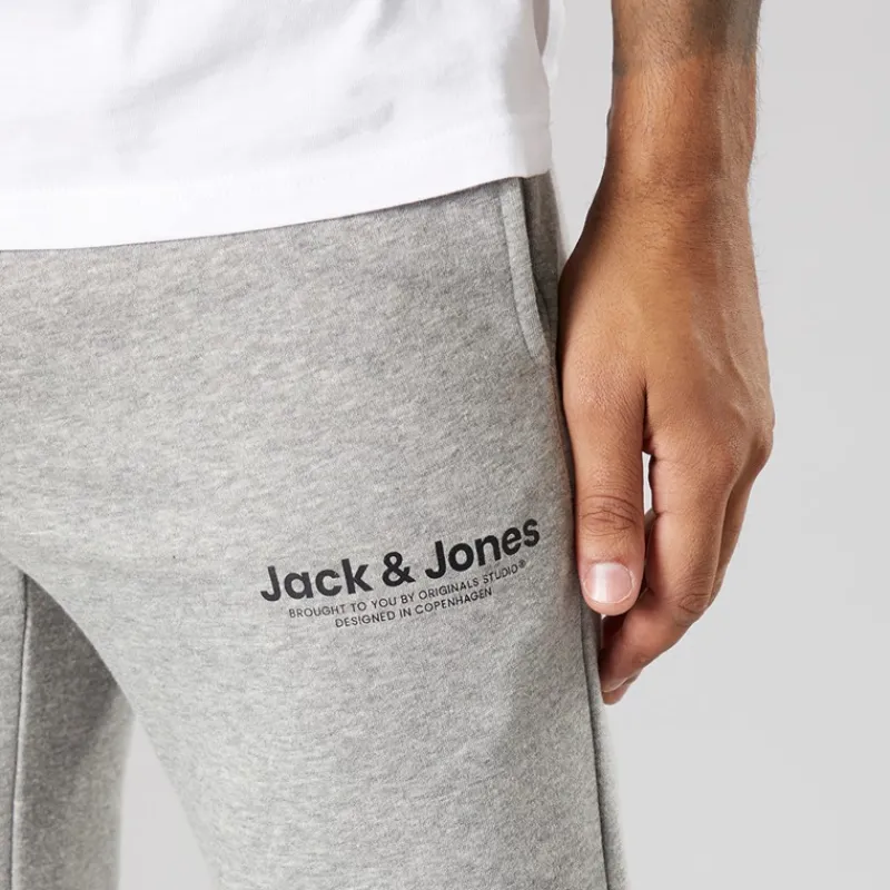 Discount Herre Vesterbro Open Hem Joggers Lys Grå Marl/Sort Lgm/Sort Jeans Og Bukser·Joggingbukser|Træningsdragter Og Joggingbukser·Joggingbukser