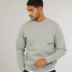 Online Herre Vesterbro Side Sweatshirt Lys Grå Marl/Sort Hættetrøjer Og Sweatshirts·Sweatshirts