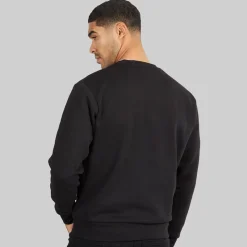 New Herre Vesterbro Side Sweatshirt Sort/​Hvid Hættetrøjer Og Sweatshirts·Sweatshirts