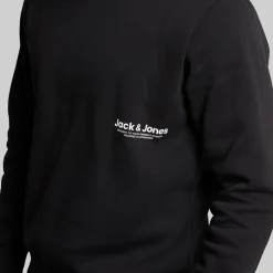 New Herre Vesterbro Side Sweatshirt Sort/Hvid Hættetrøjer Og Sweatshirts·Sweatshirts