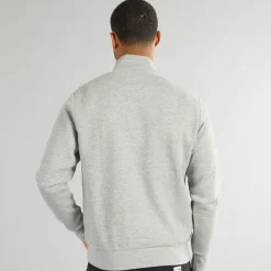 Herre Vesterbro 1/​4 Zip Sweatshirt Lys Grå Melange /​ Sort Hættetrøjer Og Sweatshirts·Sweatshirts
