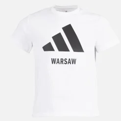 New Herre Warszawa Grafik T Shirt Hvid Træning|T-Shirts Og Undertrøjer