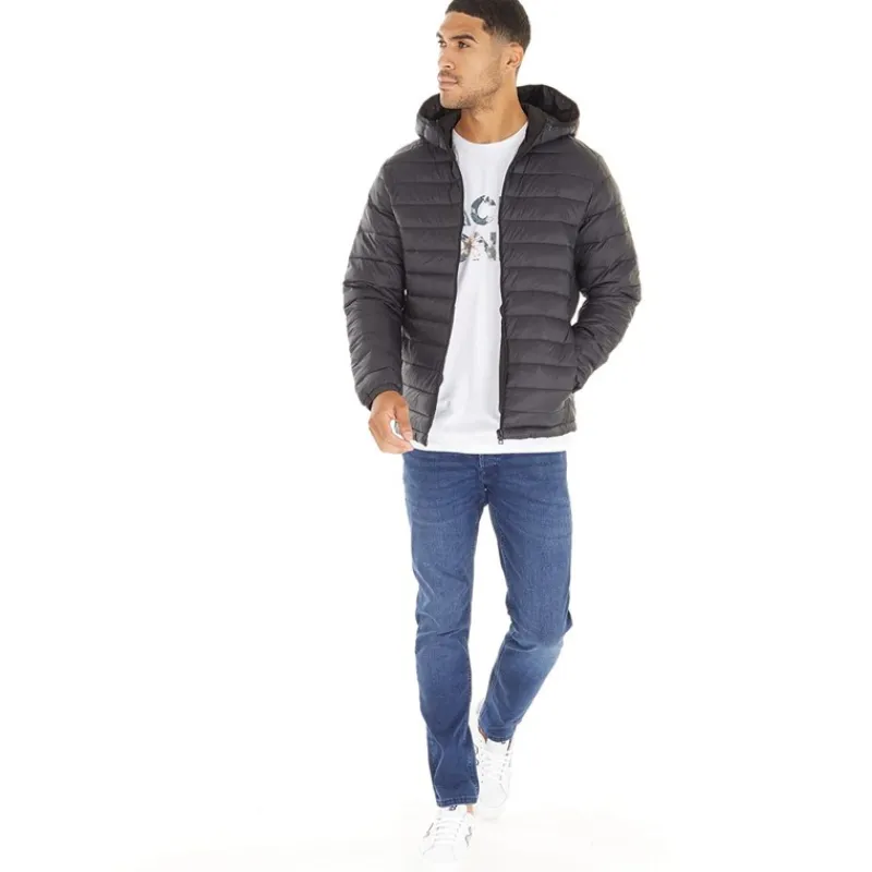 Online Herre Wayne Hooded Puffer Jakke Sort Jakker Og Frakker·Jakker Og Frakker