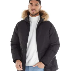 New Herre Wing Parka Jakke Sort Jakker Og Frakker·Jakker Og Frakker
