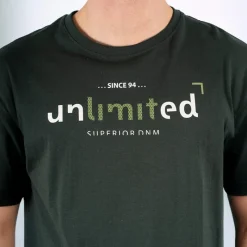 Sale Herre Win T-Shirt Dyb Grøn T-Shirts, Poloer Og Skjorter·T-Shirts Og Undertrøjer