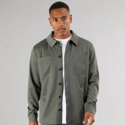Sale Herre Yuno Overshirt Castor Grå T-Shirts, Poloer Og Skjorter·Skjorter|Jakker Og Frakker·Jakker Og Frakker