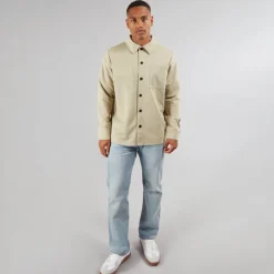 Herre Yuno Overshirt Irish Cream T-Shirts, Poloer Og Skjorter·Skjorter|Jakker Og Frakker·Jakker Og Frakker