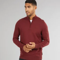 Best Herre 1/4 Zip Funnel Neck Jumper Vin Trøjer Og Cardigans·Trøjer