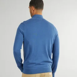 Clearance Herre 1/​4 Zip Funnel Neck Trøje Riviera Blå Trøjer Og Cardigans·Trøjer
