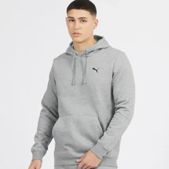 Hættetrøje med lille logo Herre Essentials Mellemgrå Meleret Hættetrøjer Og Sweatshirts·Hættetrøjer