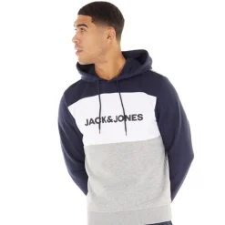 Best Hættetrøje med logo i blokke Mørkeblå Blazer Hættetrøjer Og Sweatshirts·Hættetrøjer