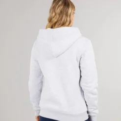 Sale Hættetrøje med lynlås og teddyforing Grå Marle til kvinder Dame Hættetrøjer Og Sweatshirts·Hættetrøjer