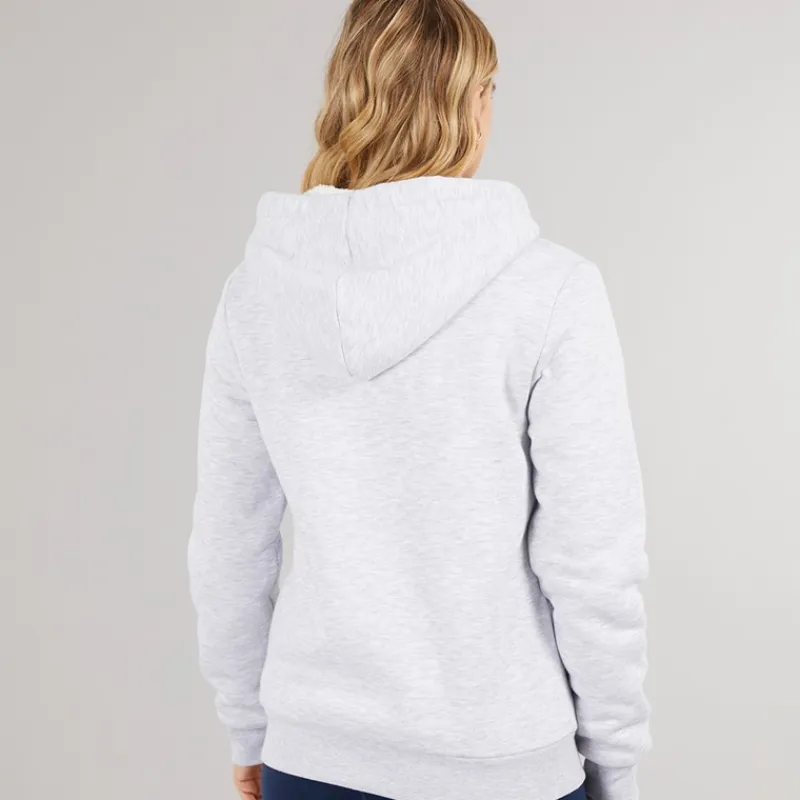 Sale Hættetrøje med lynlås og teddyforing Grå Marle til kvinder Dame Hættetrøjer Og Sweatshirts·Hættetrøjer