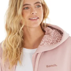 Online Hættetrøje med lynlås til kvinder Lys støvet lyserød Dame Hættetrøjer Og Sweatshirts·Hættetrøjer